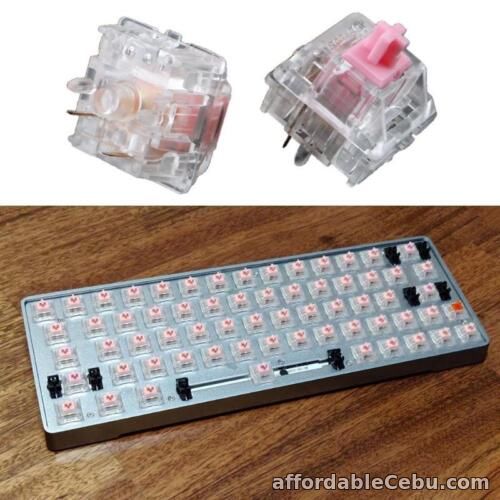 1st picture of Clear Silent Linear Switch 67g Bottom Force Keyswitch for DIYMechanical keyboard For Sale in Cebu, Philippines