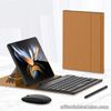 For Samsung Galaxy Z Fold 4 / Fold 3 Wireless Keyboard Leather Case Mouse Stylus
