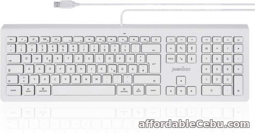 1st picture of Perixx PERIBOARD-323 Keyboard Compatible with Mac OS X and iOS - White Illuminat For Sale in Cebu, Philippines