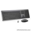 Wireless Keyboard and Mouse Combo - 2.4G Portable  Rechargeable iClever Mac GK08