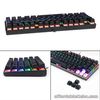 Keys Computer Keyboard Rainbow LED Backlit for PC Gamers USB Wired Keyboard
