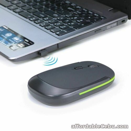 1st picture of Ultra Thin Adjustable DPI Optical Mice Gaming USB Receiver Wireless Mouse For Sale in Cebu, Philippines