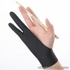 1Pc Artists Painting Gloves Two Fingers Anti-fouling For Graphics Drawing Tablet