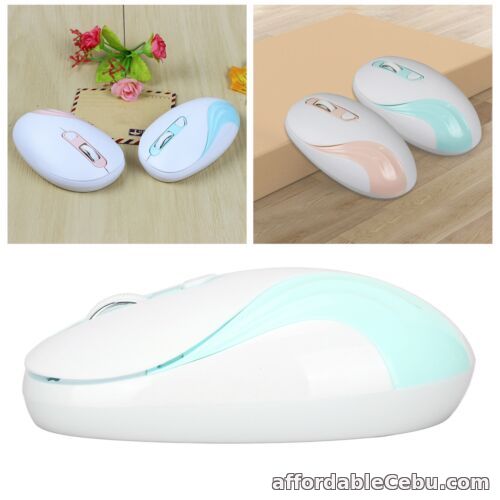 1st picture of (blue) 2.4G Portable Slim Cordless Mouse Less Noise For Laptop Optical For Sale in Cebu, Philippines