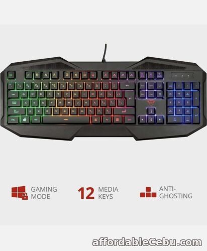 1st picture of Trust GXT 830-RW Avonn LED Illuminated USB Wired Gaming Keyboard New Free P&P  For Sale in Cebu, Philippines