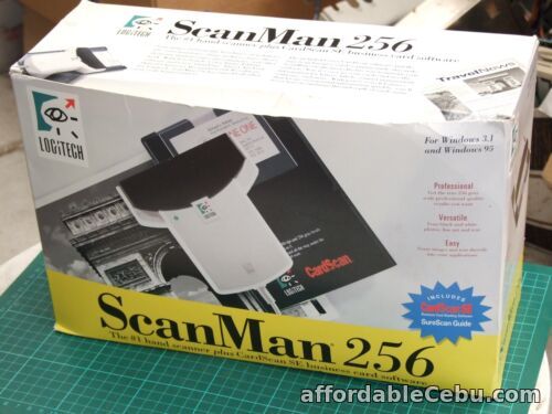 1st picture of Logitech ScanMan 256 vintage hand scanner from the 1990s with ISA card For Sale in Cebu, Philippines