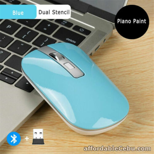 1st picture of Bluetoothfit Rechargeable Dual Mode Wireless LED Mouse for PC Laptop Slim Silent For Sale in Cebu, Philippines