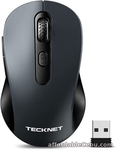 1st picture of TECKNET Wireless Mouse, 2.4G Cordless Mice with Nano Receiver, 2400DPI 4 Levels, For Sale in Cebu, Philippines