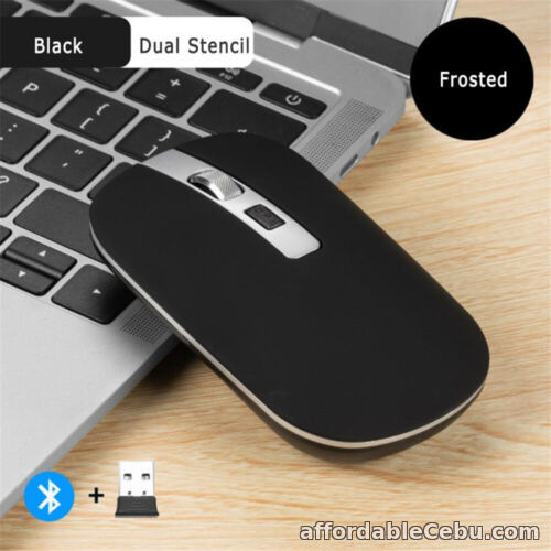 1st picture of Bluetooth Rechargeable Dual Mode Wireless LED Mouse for PC Laptop Slim Silent For Sale in Cebu, Philippines