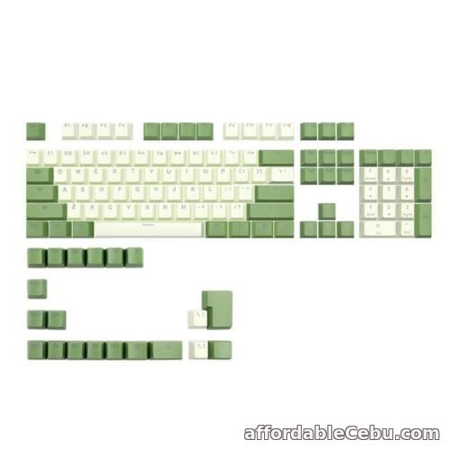 1st picture of PBT Matcha Keycaps 124 keys OEM Height Two-Color Backlit Double Shot Keycap Set For Sale in Cebu, Philippines