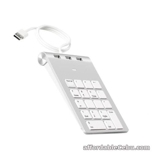 1st picture of 18 Keys Numeric Keypad USB Cord Financial Accounting Number Keyboard for PC For Sale in Cebu, Philippines