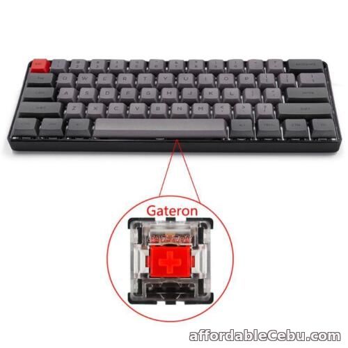 1st picture of SK61 Wired 60% Gateron Optical Switch RGB Backlight Programmable Keyboard for PC For Sale in Cebu, Philippines