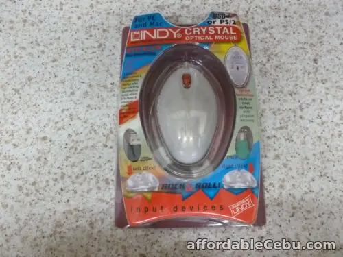 1st picture of Lindy Crystal Optical Rock & Roll Mouse for PC Mac USB  Illuminating #31 For Sale in Cebu, Philippines
