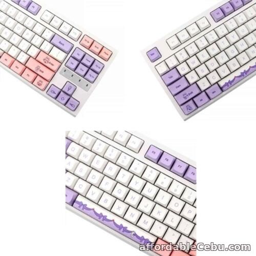 1st picture of Custom Lavender Rabbit Keycap Dye Sublimation XDA Profile GK61 64 68 96 Layout For Sale in Cebu, Philippines