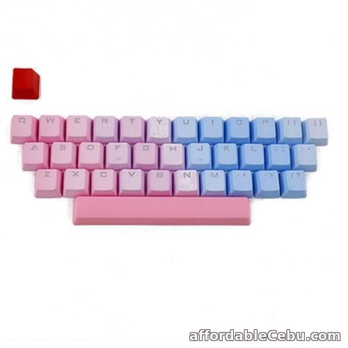 1st picture of PBT Keycap Rainbow Blue Esc 35 Keys Keycap Double-Shot Upgrade OEM Profile for K For Sale in Cebu, Philippines