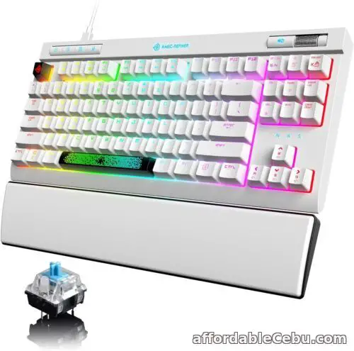 1st picture of RGB Mechanical Gaming Keyboard 87 Keys Wired Multimedia Controls & Volume Wheel For Sale in Cebu, Philippines