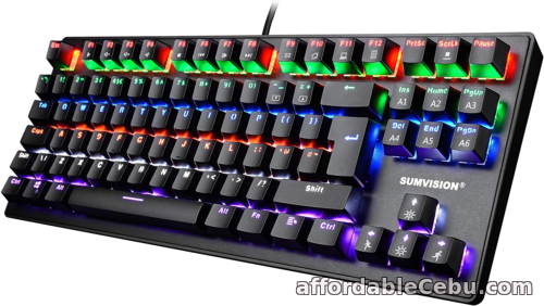 1st picture of SUMVISION ACIES Mechanical LED Gaming Keyboard Full Mechanical Tenkeyless TKL PC For Sale in Cebu, Philippines