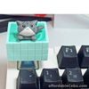 1PC Anime for Cat Keycap Dye Upgrade Keycap OEM Profile Bottom Backlit Keycaps