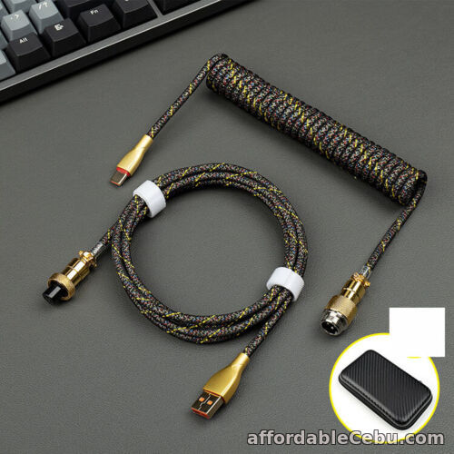 1st picture of Keyboard Cable Python Aerial Plug Cable Spring Plug Cable Type-C Connector For Sale in Cebu, Philippines