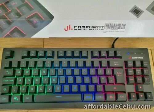 1st picture of BRAND NEW IN BOX JL COMFURNI GAMING RAINBOW KEYBOARD RGB LED WIRED 88 KEYS UK For Sale in Cebu, Philippines
