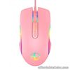 LED Cute Wired Mouse Pink Mice for PC Laptop Computer Games Ergonomic 7 Buttons