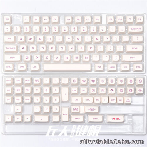 1st picture of XDA 132 KeyCaps Purple White Keycaps PBT Dye-sub No Box for Cherry MX Keyboard For Sale in Cebu, Philippines