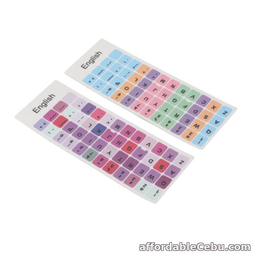 1st picture of Keycaps Stickers PVC Material Dust Proof English Language Keyboard Stickers For For Sale in Cebu, Philippines
