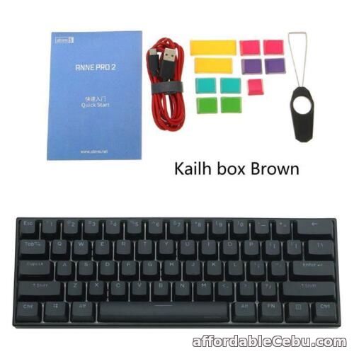 1st picture of Mini 60% Portable RGB Backlight Wired Mechanical Keyboard Kailh Box Switch For Sale in Cebu, Philippines