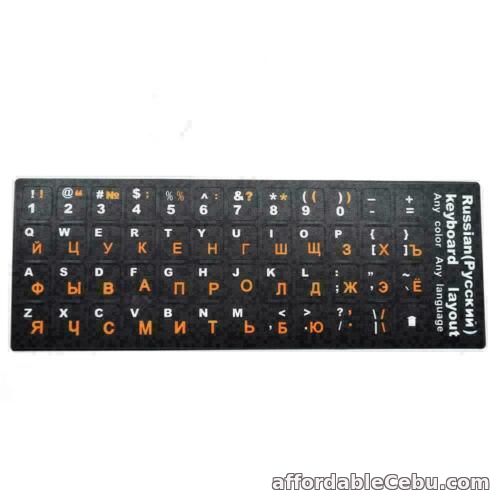 1st picture of Computer Russian Keyboard Film Notebook Stickers Letters Q7I7 Desktop W6F6 For Sale in Cebu, Philippines