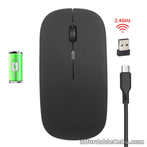 1st picture of 2.4GHz Wireless Optical Mouse USB Rechargeable RGB Cordless Mice For PC Laptop For Sale in Cebu, Philippines