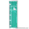 (Cyan)Keyboard Keycaps PBT Mechanical Keyboard Keycaps 108 Key Video Game