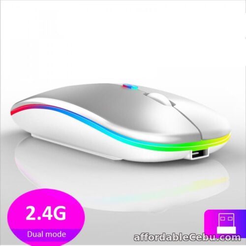 1st picture of Silent 2.4G Gaming Mouse LED Backlit USB Rechargeable Wireless Mouse Bluetooth For Sale in Cebu, Philippines