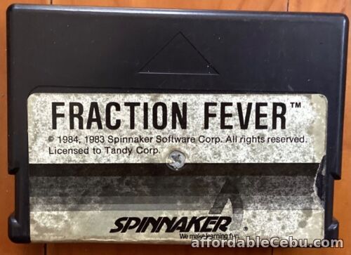 1st picture of Fraction Fever ROM Cartridge for the TRS-80 Colour Computer / CARTRIDGE ONLY For Sale in Cebu, Philippines