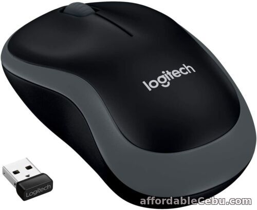1st picture of Logitech M185 Mouse Optical Wireless 3 Button(s) Symmetrical (Grey) For Sale in Cebu, Philippines