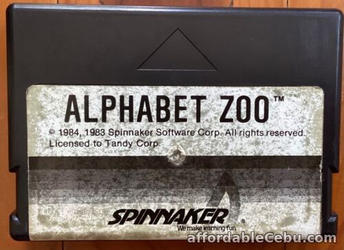 1st picture of Alphabet Zoo ROM Cartridge for the TRS-80 Colour Computer / CARTRIDGE ONLY For Sale in Cebu, Philippines