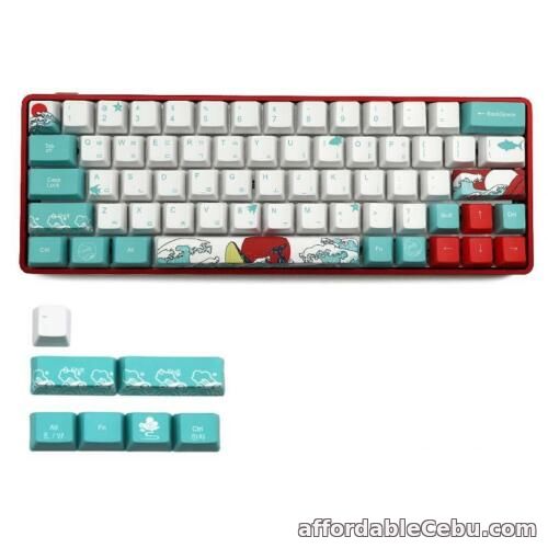 1st picture of Russian Sea Coral Ukiyo-e Keycap Dye Sublimation OEM Profile For GK61 GK64 GH60 For Sale in Cebu, Philippines