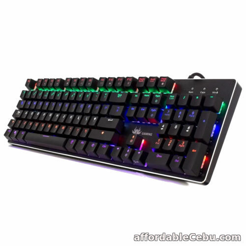1st picture of SUMVISION Mechanical Gaming Keyboard RGB LED Backlit USB Wired Metal Blue Switch For Sale in Cebu, Philippines