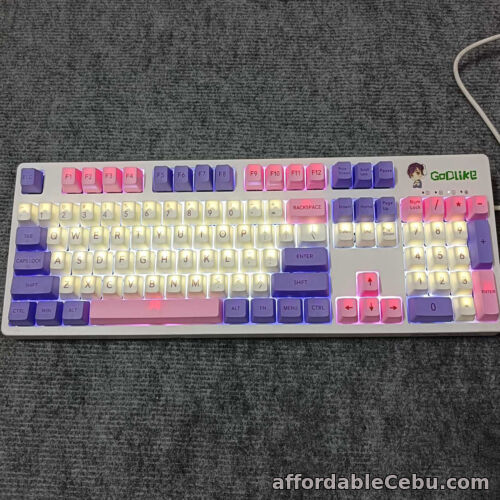 1st picture of Mechanical Keyboard Sakura PBT Keycap 108 Keys OEM Height Keyboard Keycaps For Sale in Cebu, Philippines