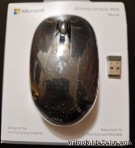 1st picture of Microsoft Wireless Mobile Mouse 1850 Optical Black For Sale in Cebu, Philippines