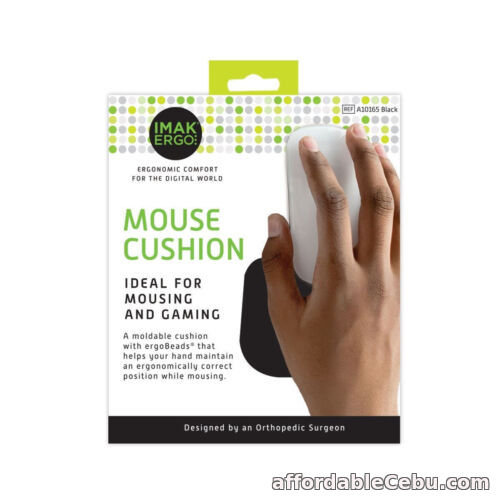 1st picture of IMAK Ergo Wrist Support Mouse Cushion For Mousing and Gaming Black 9" x 7.5" For Sale in Cebu, Philippines