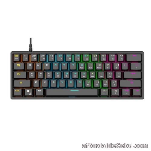 1st picture of 61 Keys RGB Backlit Gaming Keyboard Waterproof Green Axis Keyboard for PC Gamer For Sale in Cebu, Philippines