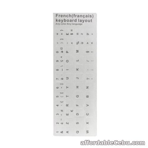1st picture of Eco-environment Matte French Keyboard Stickers for Laptop/Computer Black/ White For Sale in Cebu, Philippines