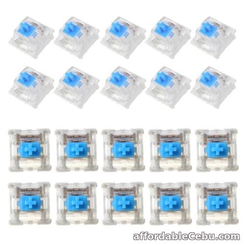 1st picture of White Bottom Blue Switch for MX Mechanical Keyboard 3pin 60g Force PCB Mounted For Sale in Cebu, Philippines
