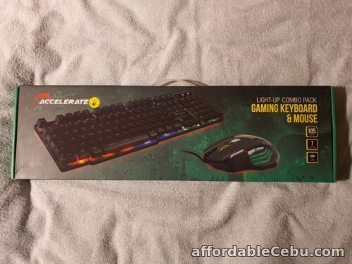 1st picture of Color Changing LED Gaming Keyboard & Mouse Combo Light-up New & Sealed For Sale in Cebu, Philippines