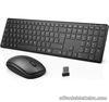 Wireless Keyboard Mouse Set, Silent Keyboard Mouse Sets with USB, Ergonomic