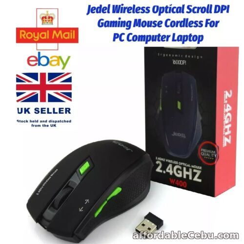 1st picture of Jedel Wireless Optical Scroll DPI Gaming Mouse Cordless For PC & Laptop W400 For Sale in Cebu, Philippines