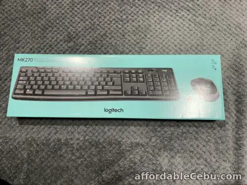 1st picture of Logitech MK270 Wireless UK QWERTY KeyBoard and Mouse Desktop Combo Set Black GB For Sale in Cebu, Philippines