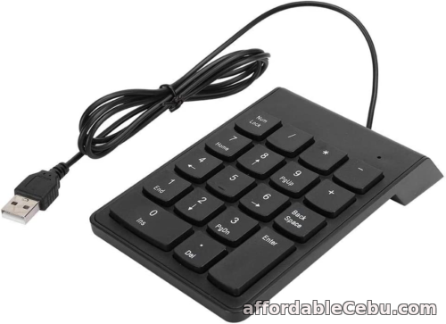 1st picture of USB Numeric Keypad, 18 Key Wired USB Mini Financial Number Pad for Laptop/Deskto For Sale in Cebu, Philippines