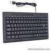 (Arabic)87 Keys Wired Keyboard Mini USB Wired Keyboard Ergonomic Desktop