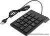 USB Numeric Keypad, 18 Key Wired USB Mini Financial Number Pad for Laptop/Deskto